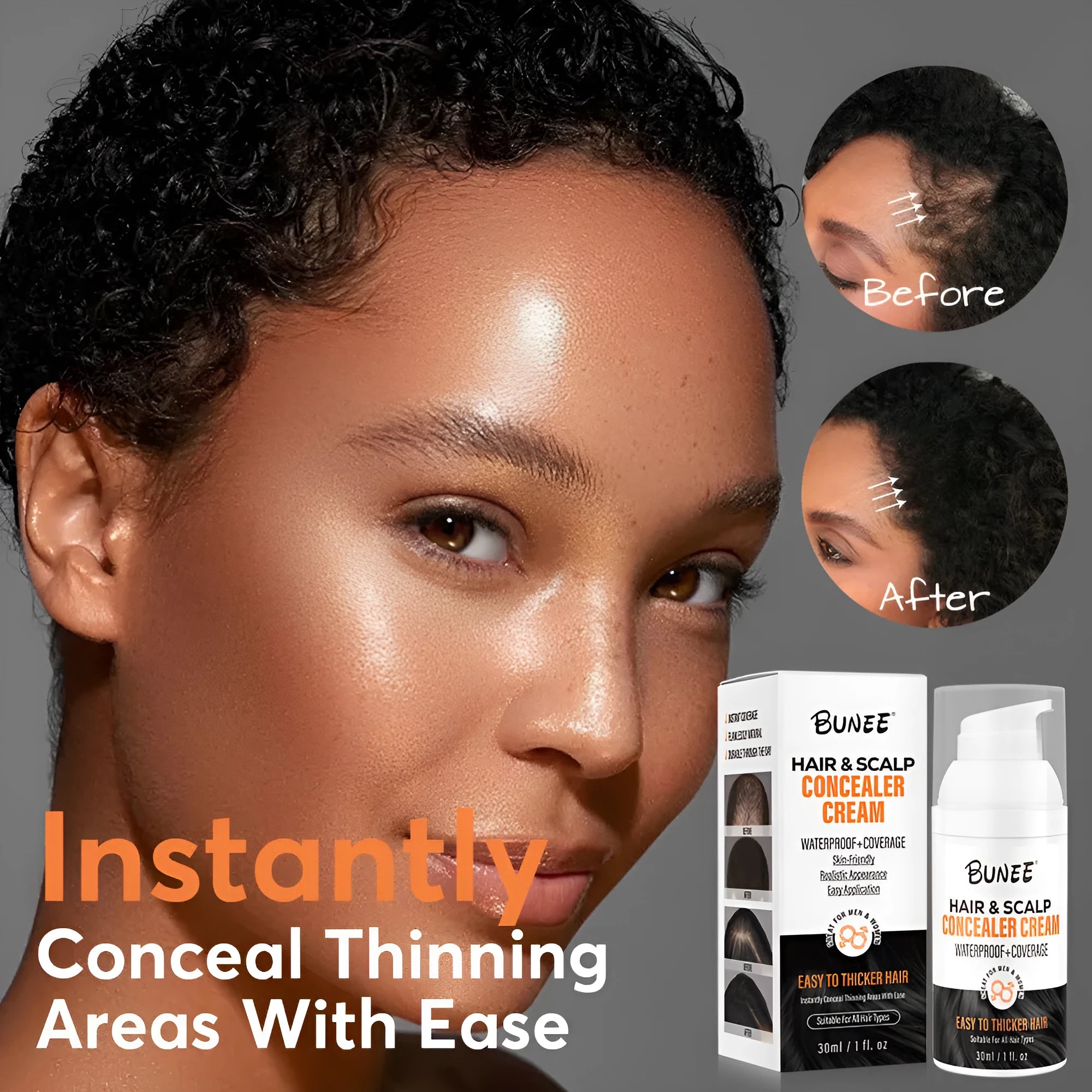 30ml scalp concealer pomade tube for thinning hair coverage and scalp nourishment