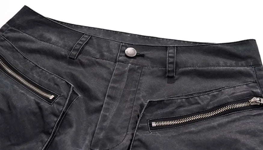 Retro keel casual sports trousers in viscose rayon fabric, showing straight hem design and solid colour option