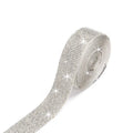 Self-adhesive water drill strip for clothing decoration in white and AB colour options