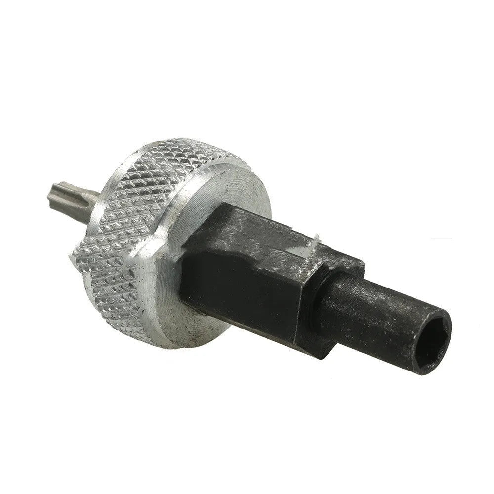 Ignition module wrench tool for automotive distributor blocks with knurled aluminium knobs