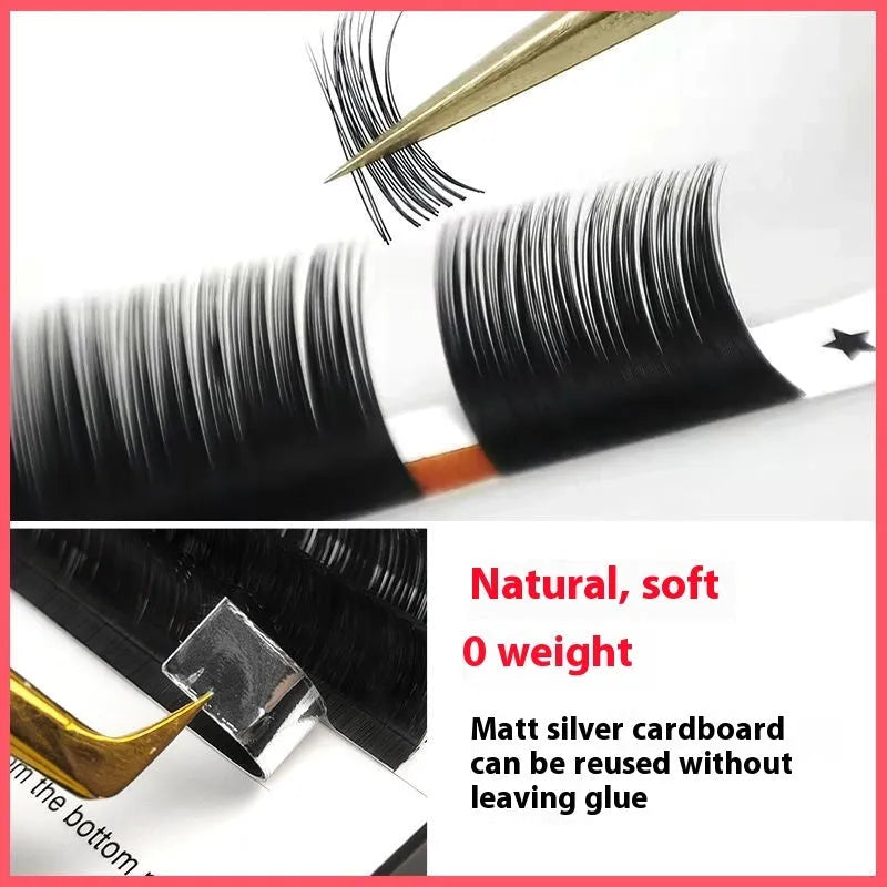 Close-up of 16-row dense mink hair false eyelashes on a matte round wool band.
