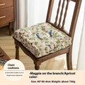 American dining chair back cushion with floral pattern and 8cm thickness for waist support