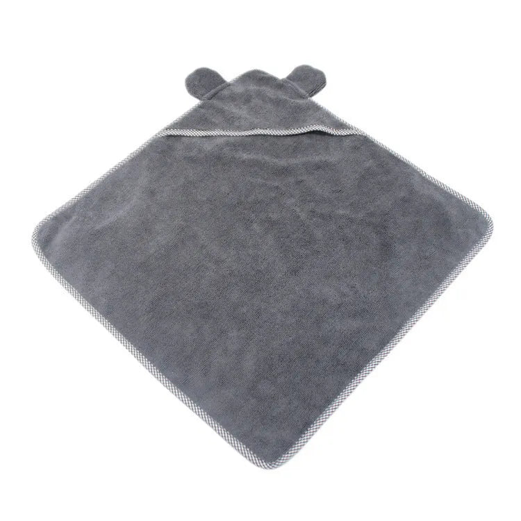 Ultra fine fibre pet towels for dogs and cats in grey and green colours, showing small, medium and large sizes