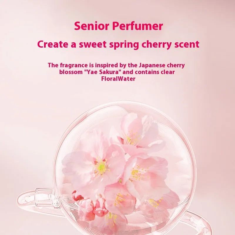Sakura shampoo, conditioner, and shower gel set with three 500ml bottles for complete hair and body care