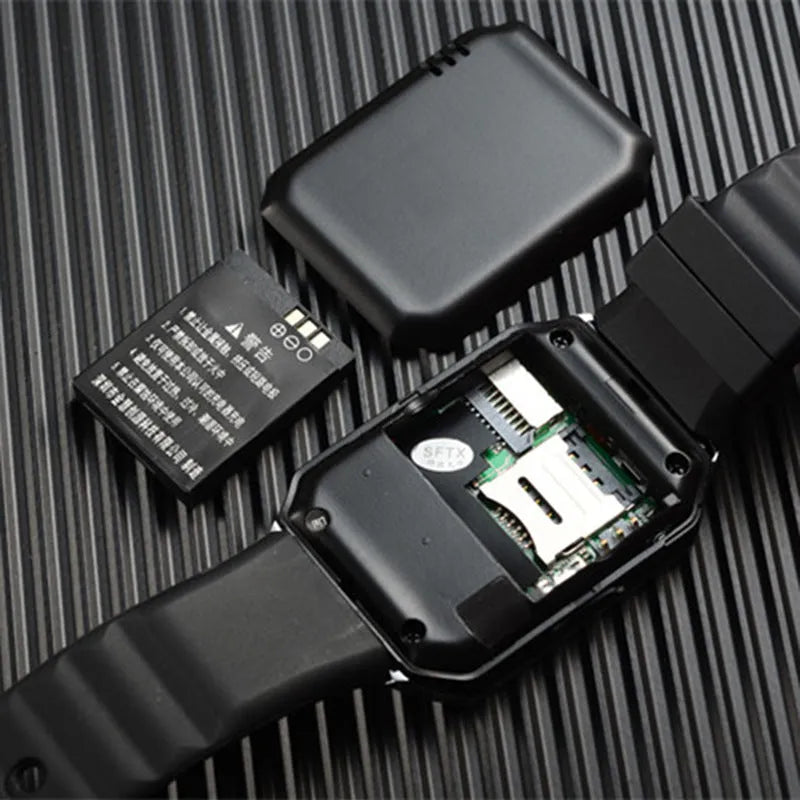 Smart watch with 1.44-inch touch screen showing interface, worn on wrist with Bluetooth calling functionality