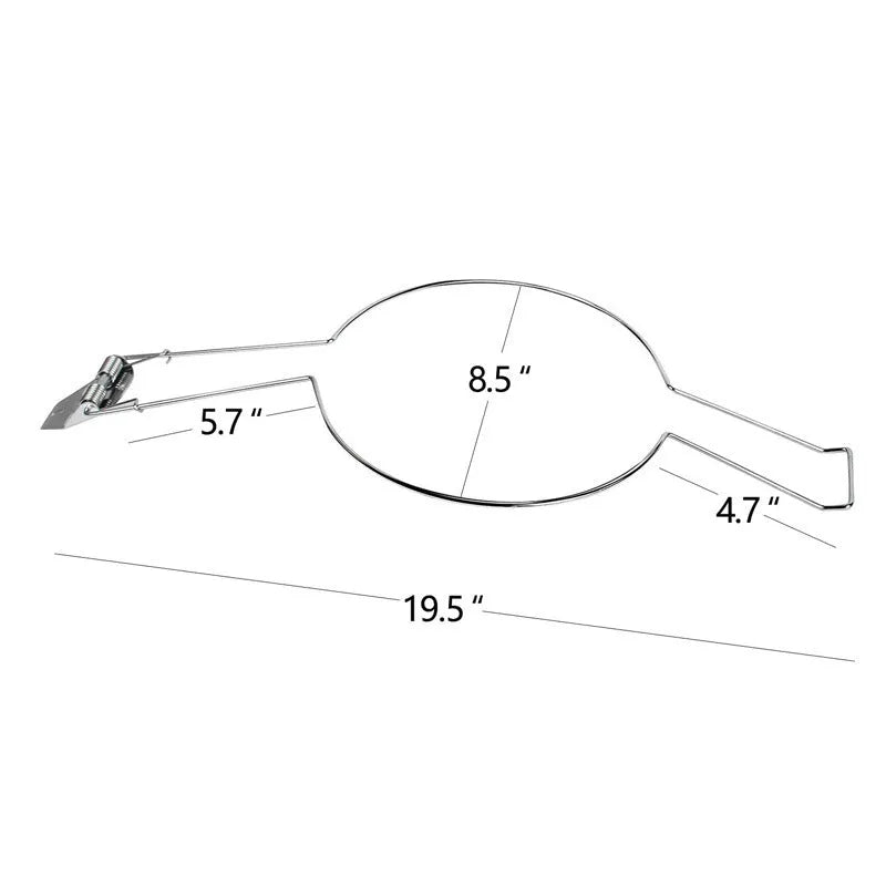 Brown chrome-plated metal hat stand for car interior organisation
