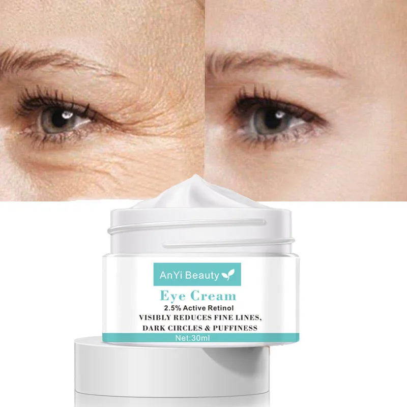 30ml beauty eye cream in pump bottle with hyaluronic acid formula