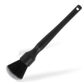 Black car detailing brush with super soft pig hair bristles and PP handle for auto interior cleaning