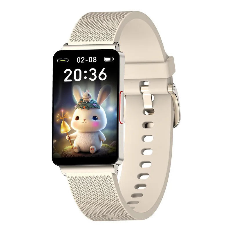 EP08 smart health monitoring bracelet with touch screen display on TPU wrist strap