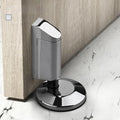 Zinc alloy invisible door stopper in brushed nickel finish for modern interiors