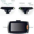 G30 HD car digital video recorder with dual cameras for front and rear recording