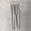Boys slim straight wool trousers in tapered design with straight leg opening