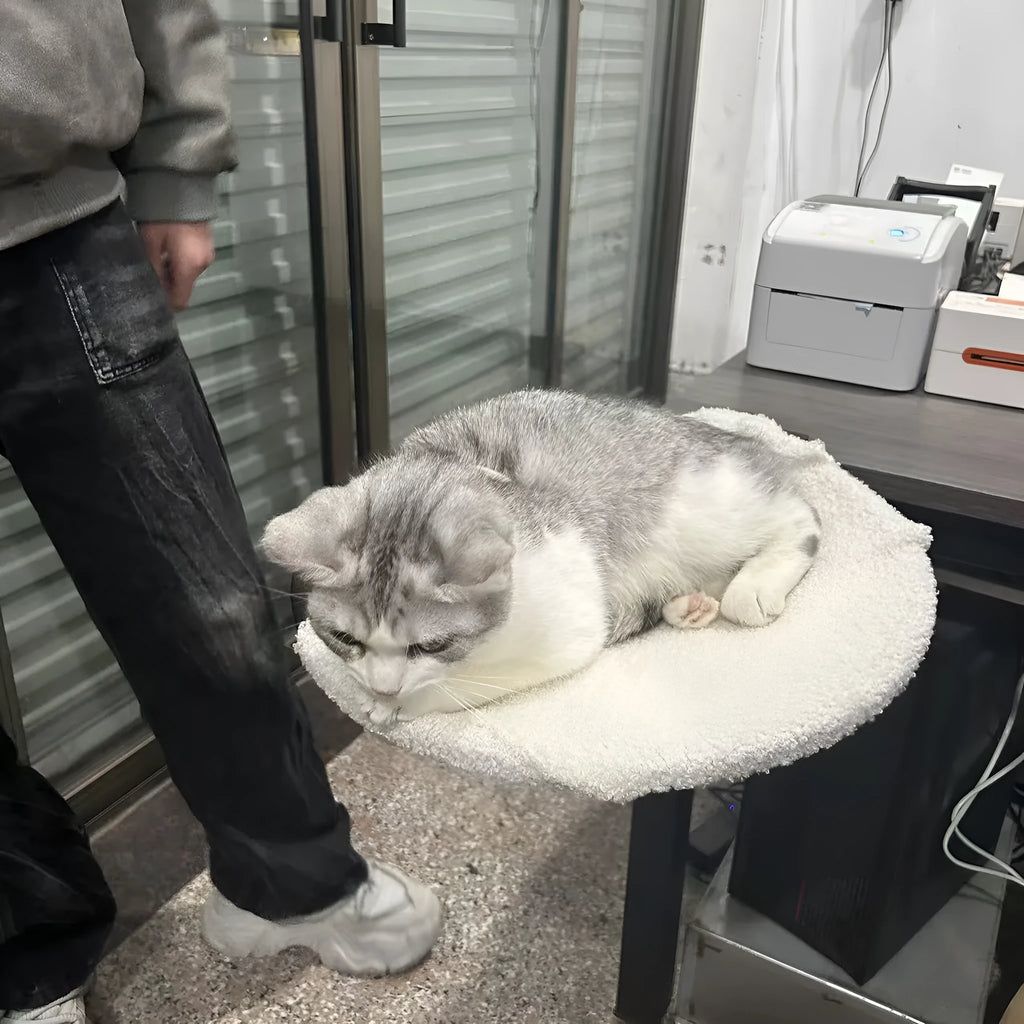 mobile portable disassembly iron cat nest with breathable metal frame