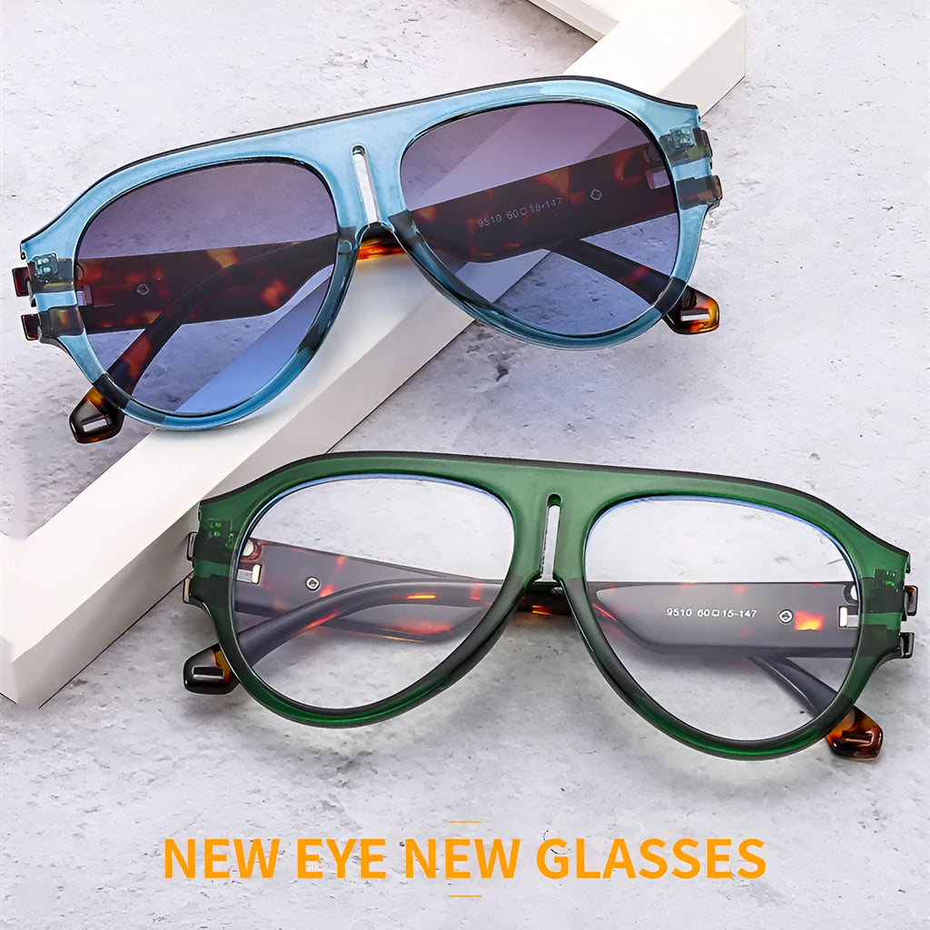 Square retro sunglasses with PC lens, full frame, available in multiple colours, unisex design.