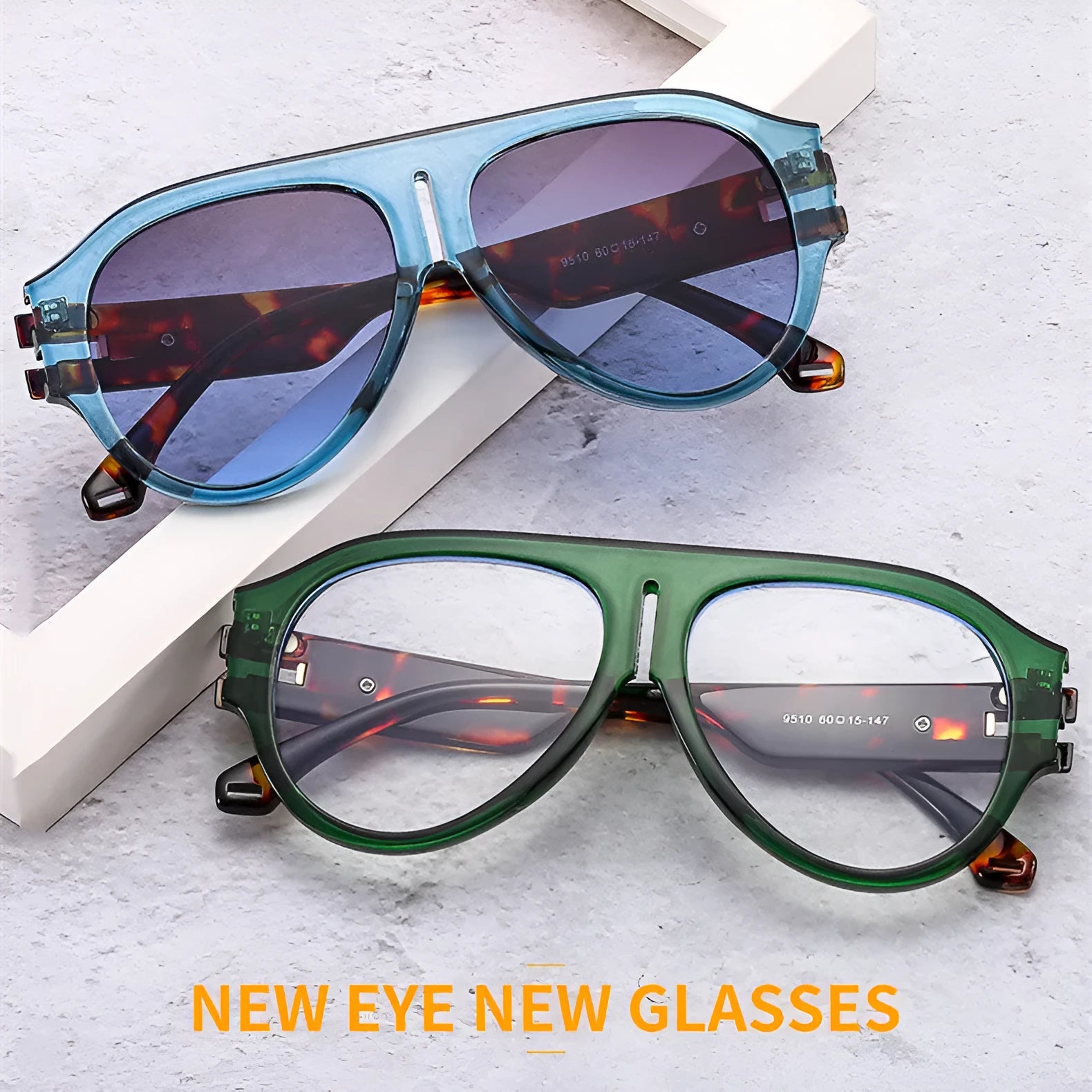 Square retro sunglasses with PC lens, full frame, available in multiple colours, unisex design.