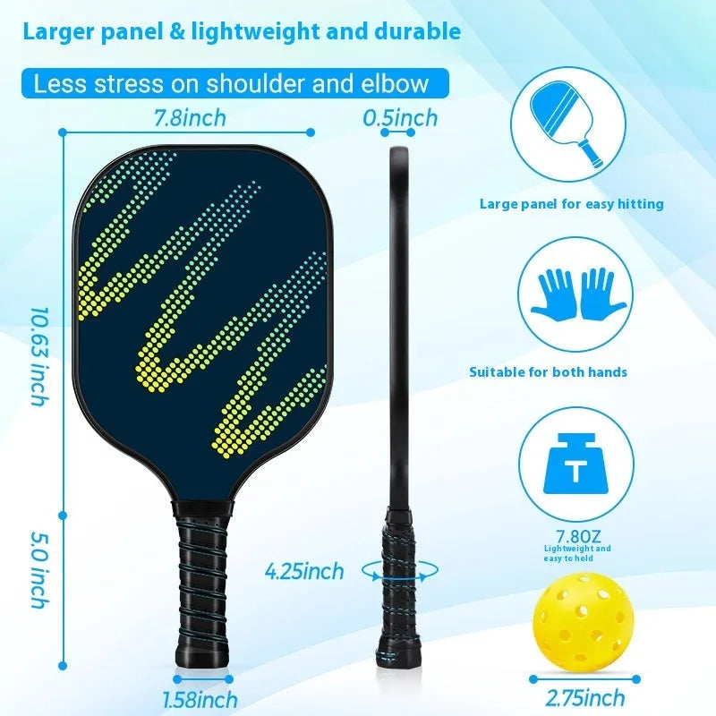 High-density fibreglass table tennis racket for outdoor sports with CZXPK00561 specification