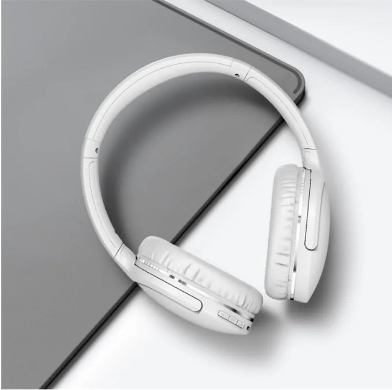 Black wireless Bluetooth sports gaming headset with head-mounted design