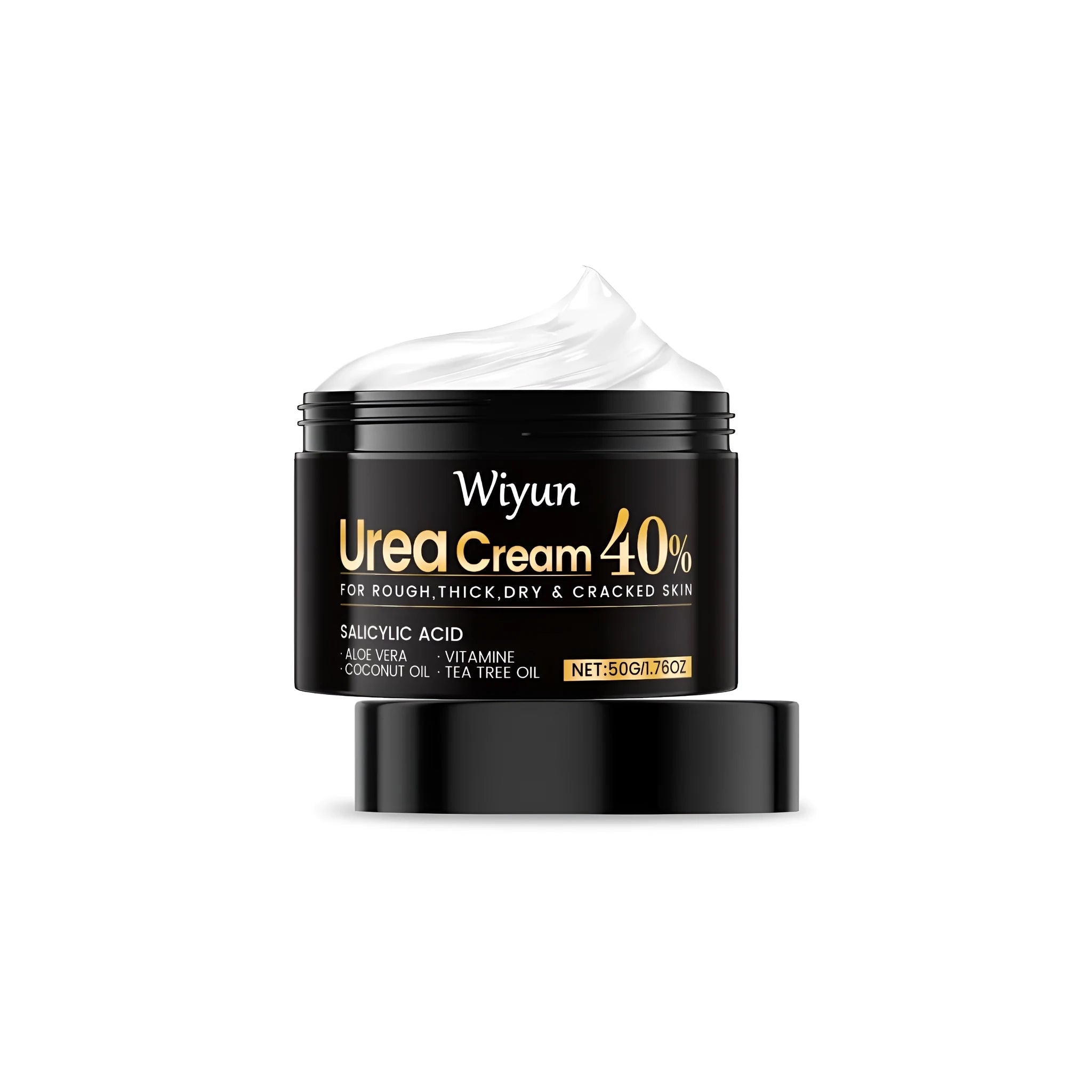 50g jar of urea hand and foot cream with salicylic acid and aloe vera