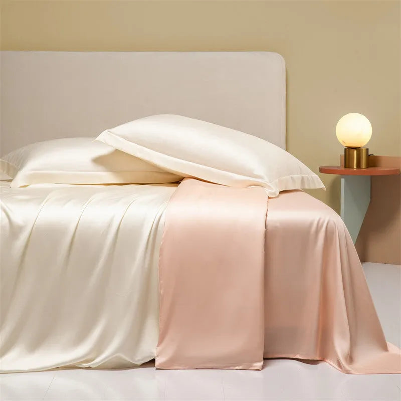 Luxury Lenzing Tencel quilt sheets set in a choice of colours like Classic Grey and Van Gogh Blue.