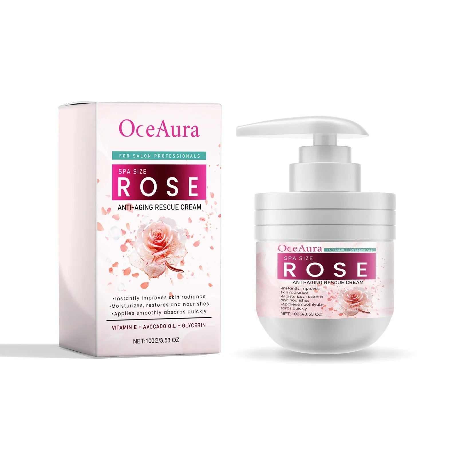 500ml jar of nourishing body cream with seven formulation options for different skin concerns