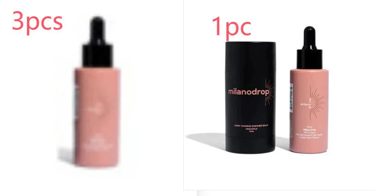 Matte Sun Tanning Black Liquid 50ml bottle and Tanning Flash Cream 75ml tube set.