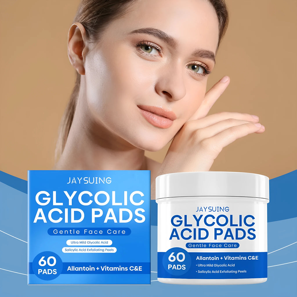 Pack of 60 Glycolic Acid Cutin Cotton Cloth exfoliating pads for facial skincare
