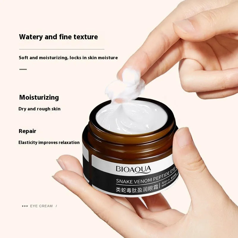 30g jar of peptide firming eye cream for dark circles and wrinkles