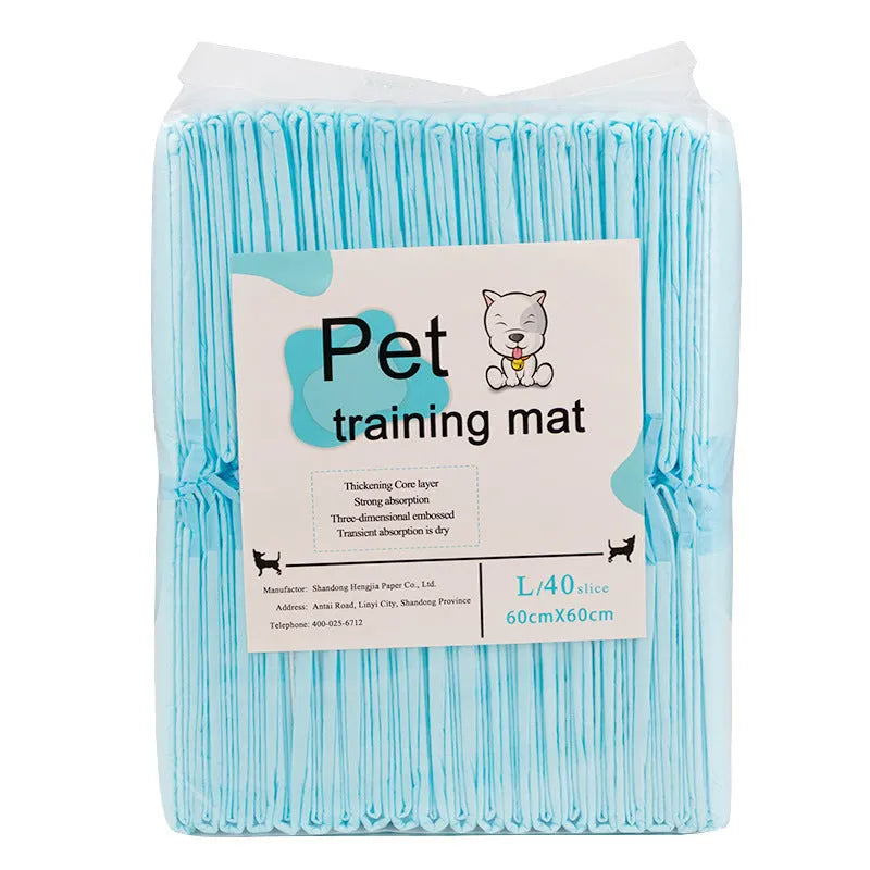 Disposable absorbent pet diaper pad in Army Green, S-Small size 33cm x 45cm, on a clean floor