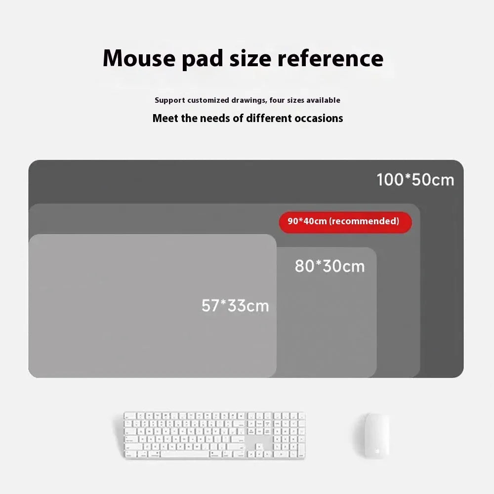 Japanese Samurai design gaming mouse pad with non-slip cloth base on desk