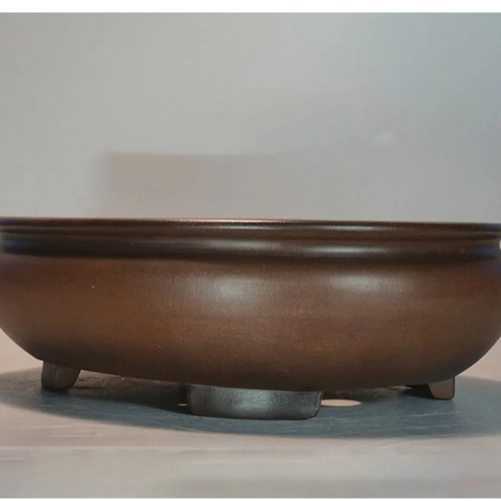 Handmade classical purple sand flowerpot measuring 58x47x18cm for indoor desktop gardening
