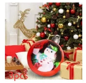 Large 60cm diameter inflatable PVC Christmas ball decoration for outdoor tree hanging