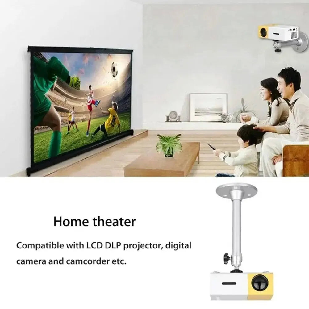 White aluminium alloy wall-mounted bracket for home projector with 180mm specification