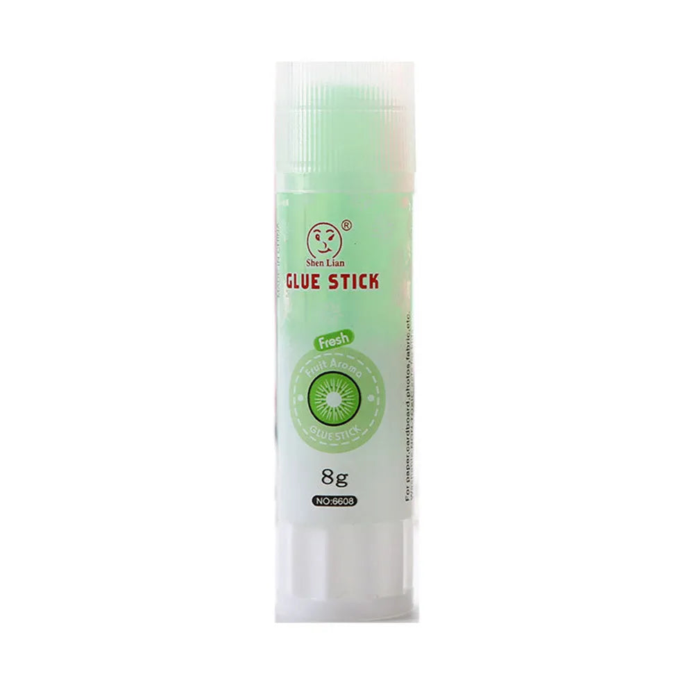 Jelly solid glue with fruit fragrance measuring 8.5cm long in random colours