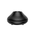 Beige volcanic flame aroma diffuser with LED lighting and mist output