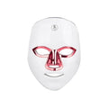 Rechargeable LED facial beauty mask with touch controls in black gold edge colour