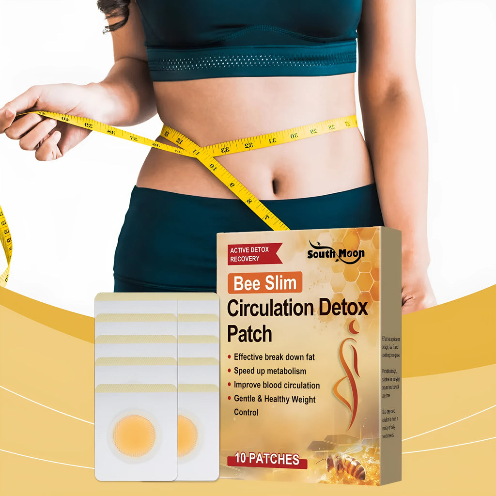 Herbal body shaping navel patches with bee venom and argy wormwood ingredients