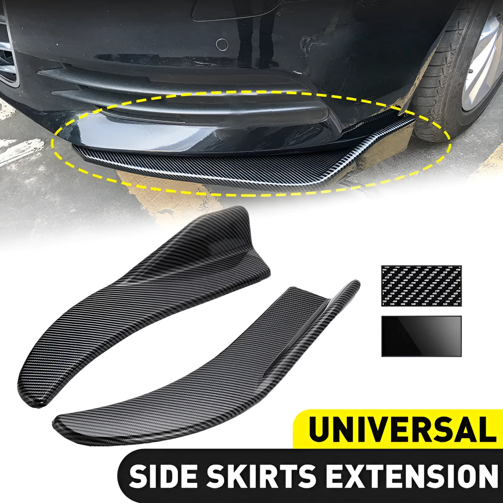 Carbon fibre front and rear vehicle deflectors for General Motors cars with screw fixation