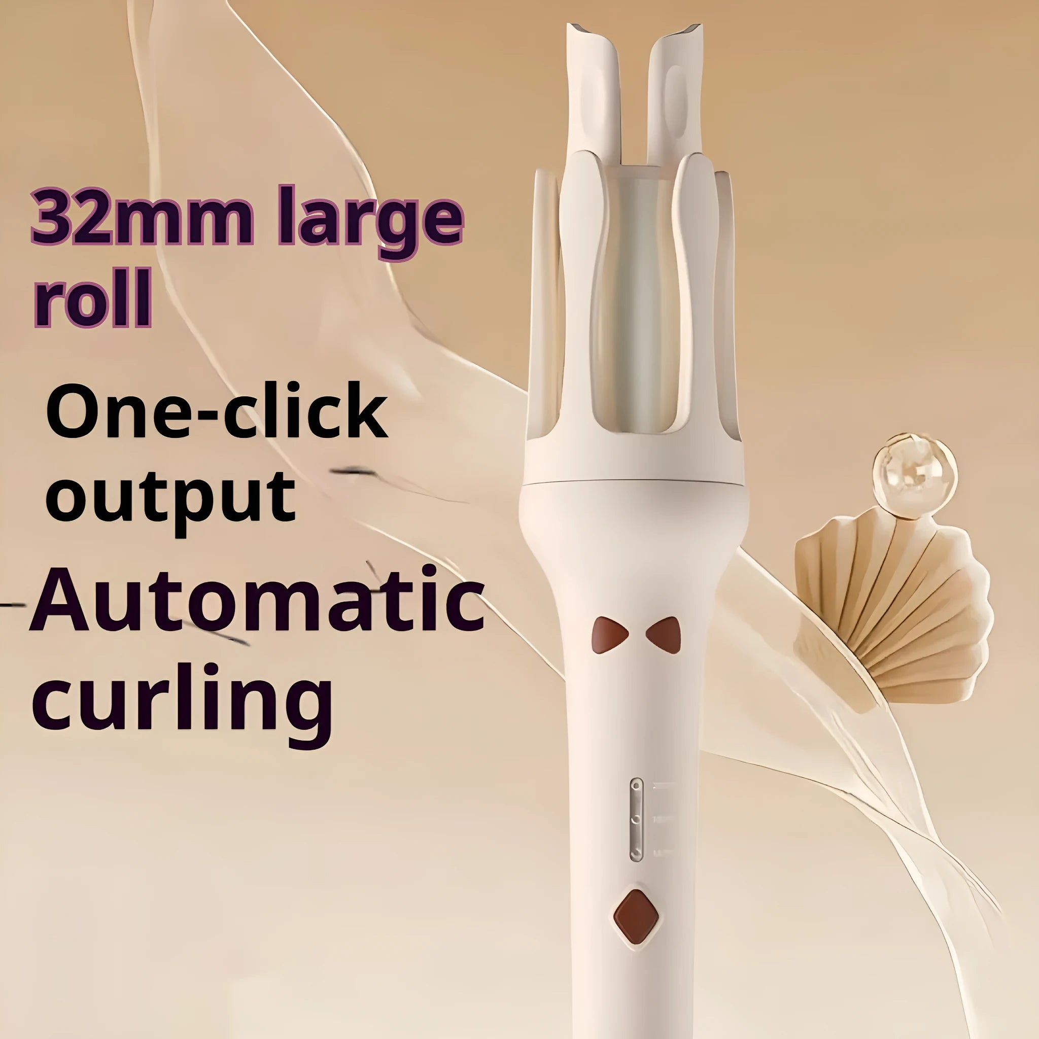 Automatic hair curler with 32mm barrel in multiple colour options including white and Chigo variants