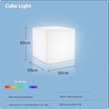 Square LED cube stool light outdoor furniture with modern design and waterproof IP65 rating