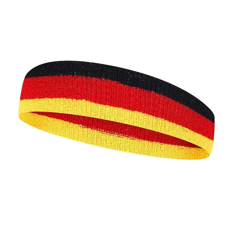 Colourful adult sports headband 5.5cm wide by 20cm long for running basketball yoga fitness activities