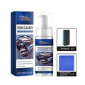 Car interior cleaner spray kit showing 120ml bottle, sponge, and microfibre cloth