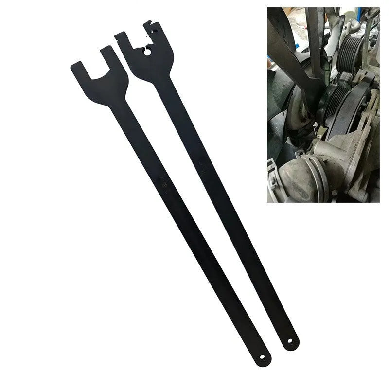 Land Rover alloy steel fan wrench set showing 36mm and 40mm wrenches for mechanical repair.
