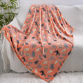 Cartoon flannel children's blanket for air conditioner protection in various colours