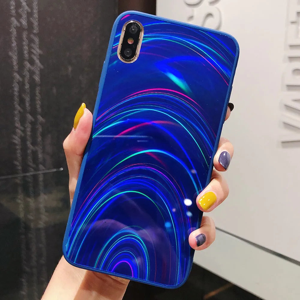 Marble pattern shockproof silicone phone case for Samsung models in multiple colours.