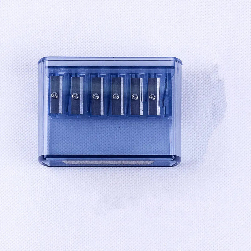 Manual pencil sharpener LK06 six-hole ABS plastic with steel blade