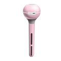 Magic wand ultrasonic humidifier with columnar design in pink and white colour options