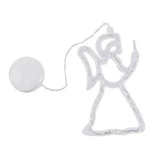 Christmas LED suction cup chandelier with Santa Claus and snowman designs for window decoration