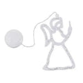 Christmas LED suction cup chandelier with Santa Claus and snowman designs for window decoration