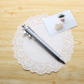 15cm long multifunction ballpoint pen with vernier caliper scale in orange, blue, red, green, black, or silver.