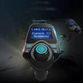 G7 black car Bluetooth FM transmitter for hands-free calls and wireless music streaming